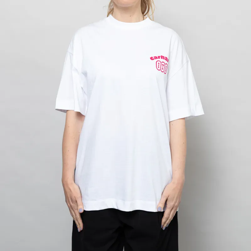 Carhartt WIP Womens Day Off T Shirt White Disco-2