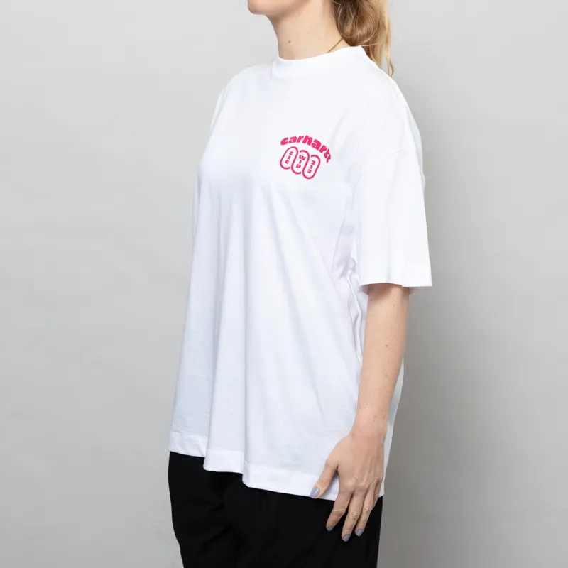Carhartt WIP Womens Day Off T Shirt White Disco-3