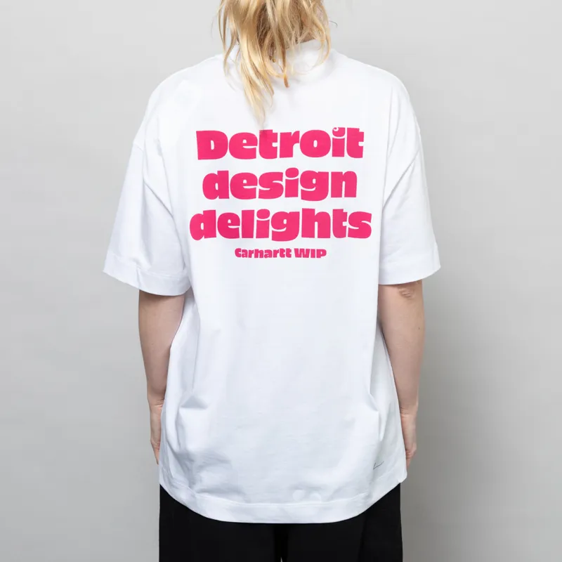 Carhartt WIP Womens Day Off T Shirt White Disco