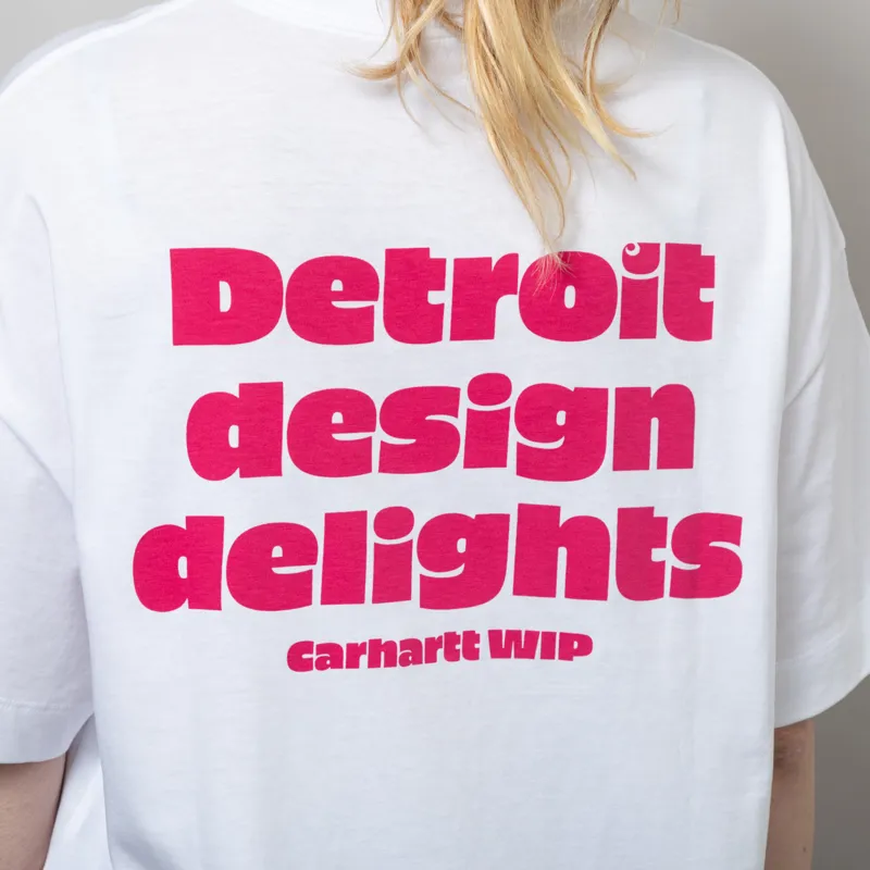Carhartt WIP Womens Day Off T Shirt White Disco-5