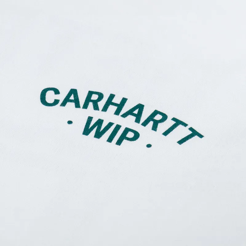 Carhartt WIP 89 Ringer T Shirt White Rainforest-5