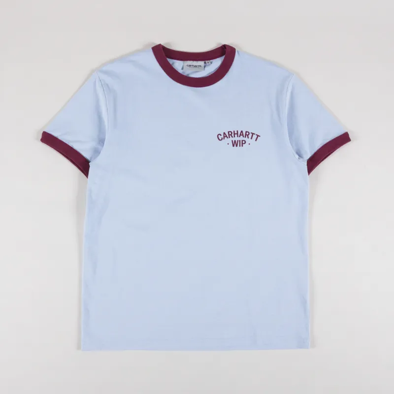 Carhartt WIP 89 Ringer T Shirt Air Sky Mulberry-1