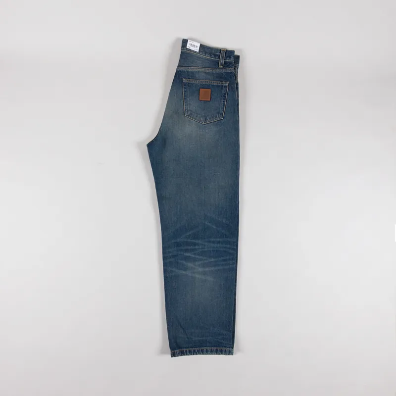 Carhartt WIP Landon Pant Blue Worn Used Wash Smith Denim-2