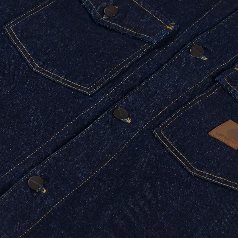 Carhartt WIP Lincoln Shirt Jac Blue Rinsed-5