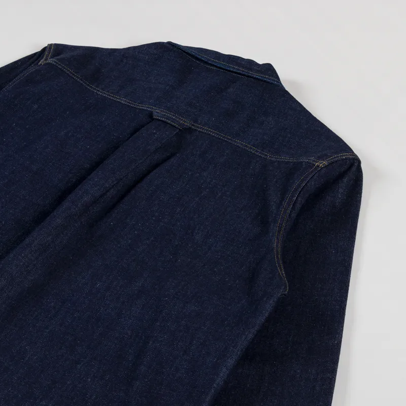 Carhartt WIP Lincoln Shirt Jac Blue Rinsed-3