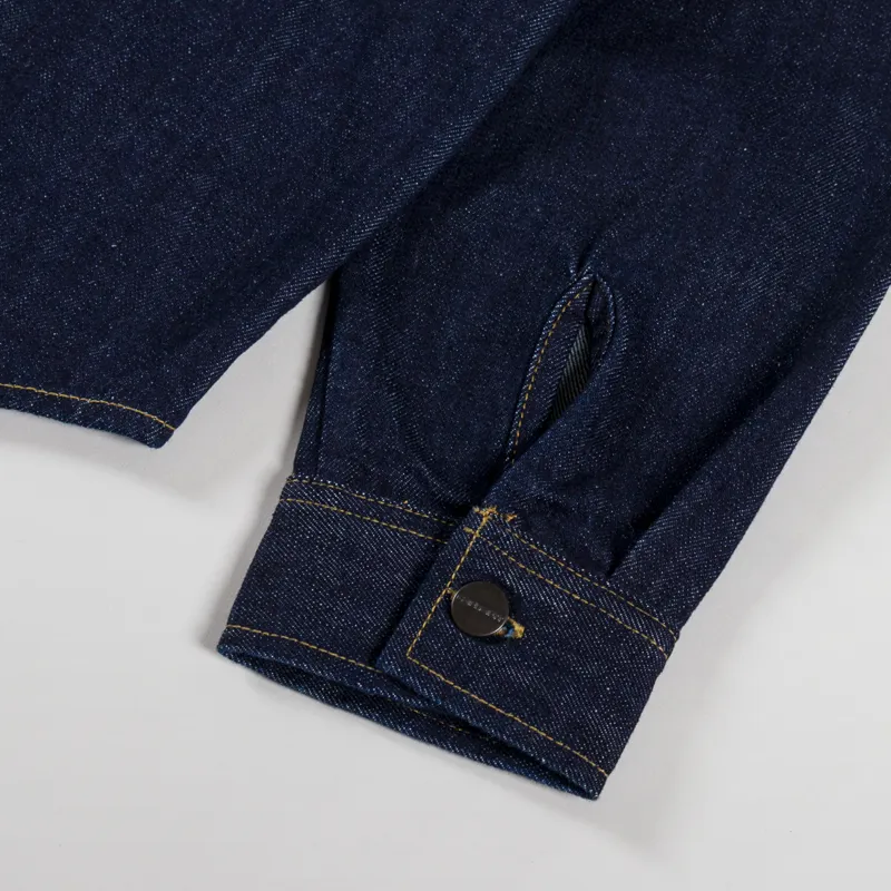 Carhartt WIP Lincoln Shirt Jac Blue Rinsed-8