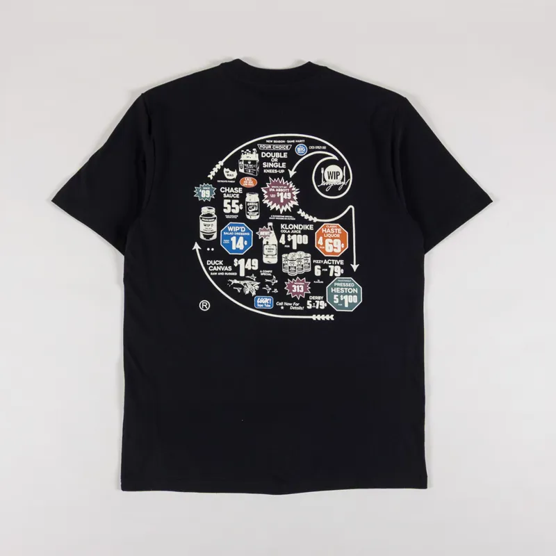 Carhartt WIP Catalogue C Logo T Shirt Black