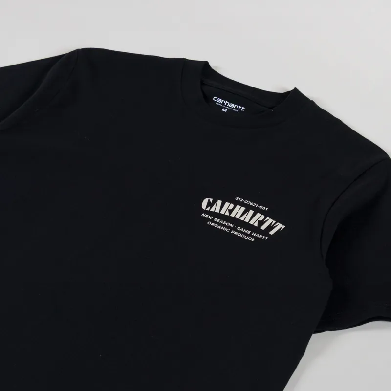 Carhartt WIP Catalogue C Logo T Shirt Black-3