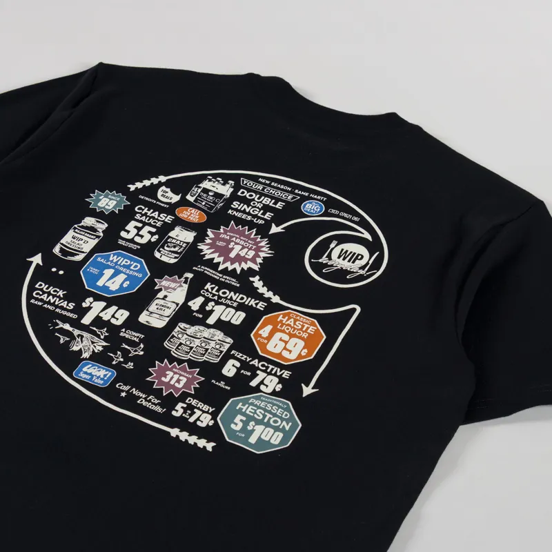 Carhartt WIP Catalogue C Logo T Shirt Black-2