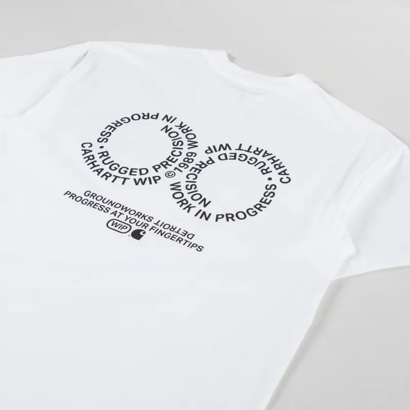 Carhartt WIP Rotation T Shirt White Black-2