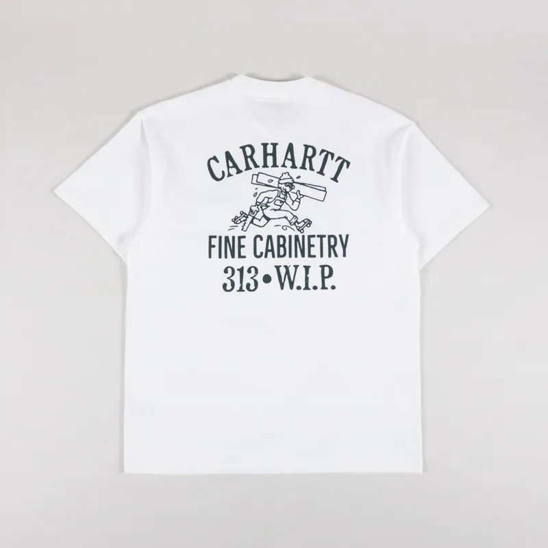 Carhartt WIP Cabinetry T Shirt White Black