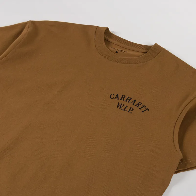 Carhartt WIP Cabinetry T Shirt Hamilton Brown Black-3