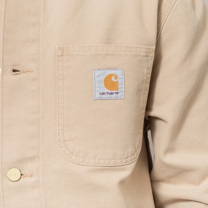 Carhartt WIP Michigan Summer Coat Dusty H Brown Stone Canvas-4