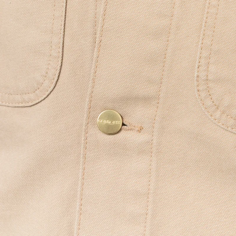 Carhartt WIP Michigan Summer Coat Dusty H Brown Stone Canvas-6