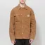 Carhartt WIP Michigan Summer Coat Hamilton Brown Stone Canvas