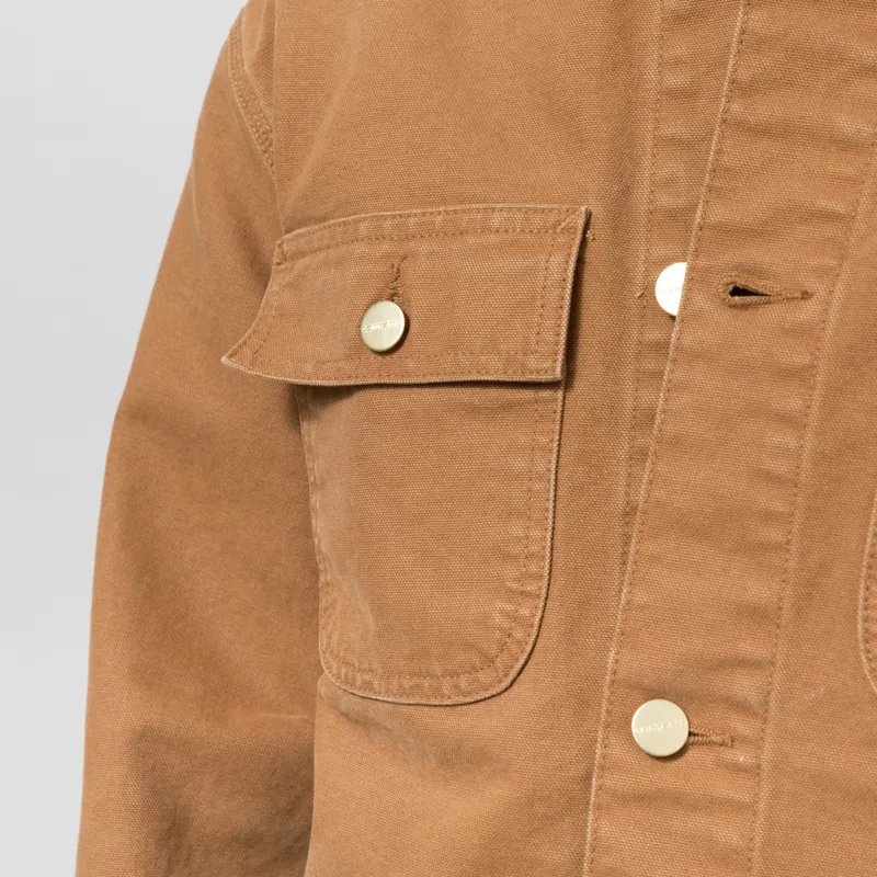 Carhartt WIP Michigan Summer Coat Hamilton Brown Stone Canvas-4