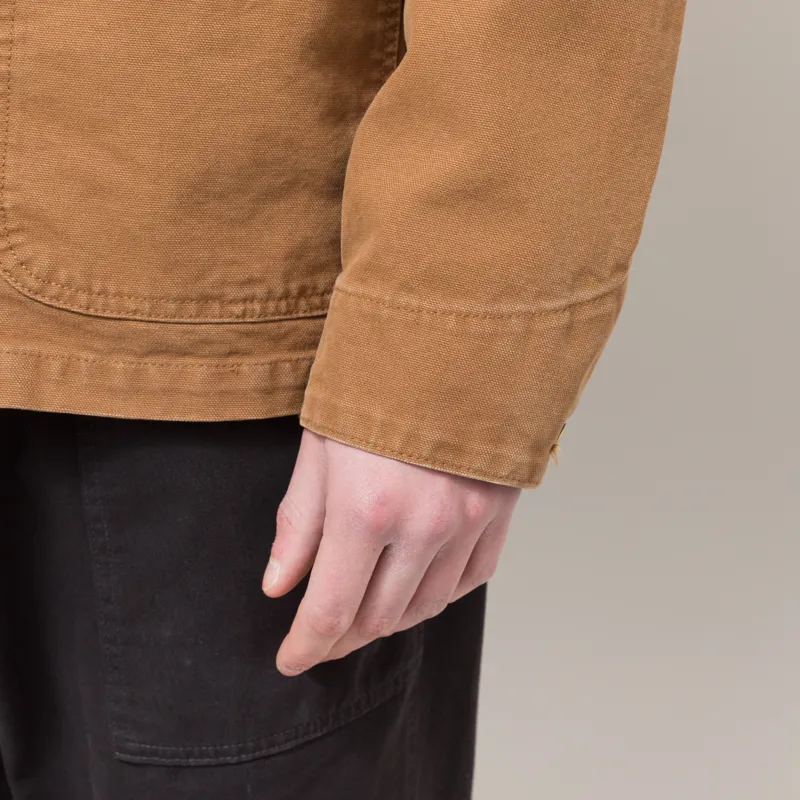 Carhartt WIP Michigan Summer Coat Hamilton Brown Stone Canvas-7