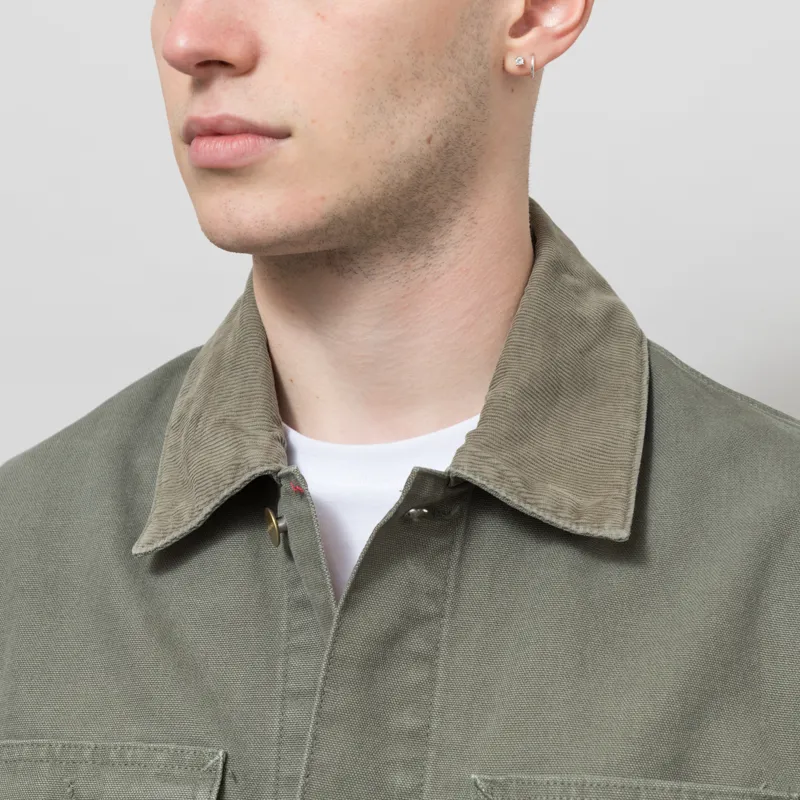 Carhartt WIP Michigan Summer Coat Leaf Stone Canvas-3