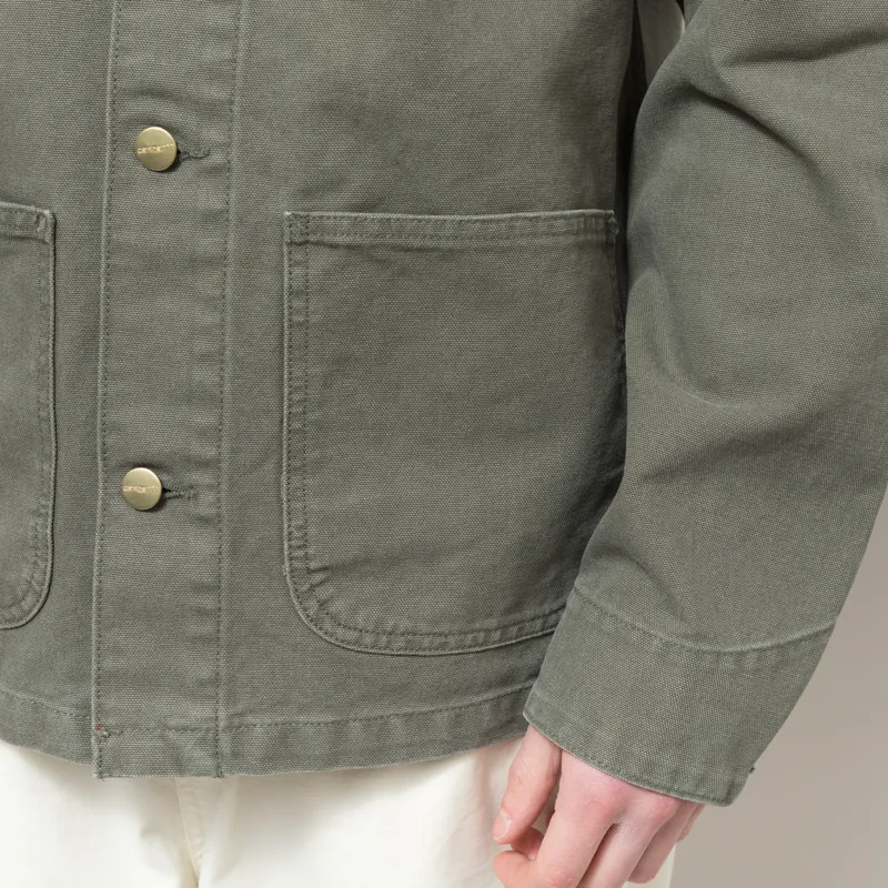 Carhartt WIP Michigan Summer Coat Leaf Stone Canvas-8