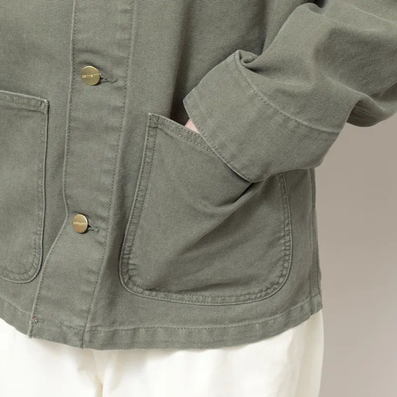 Carhartt WIP Michigan Summer Coat Leaf Stone Canvas-7