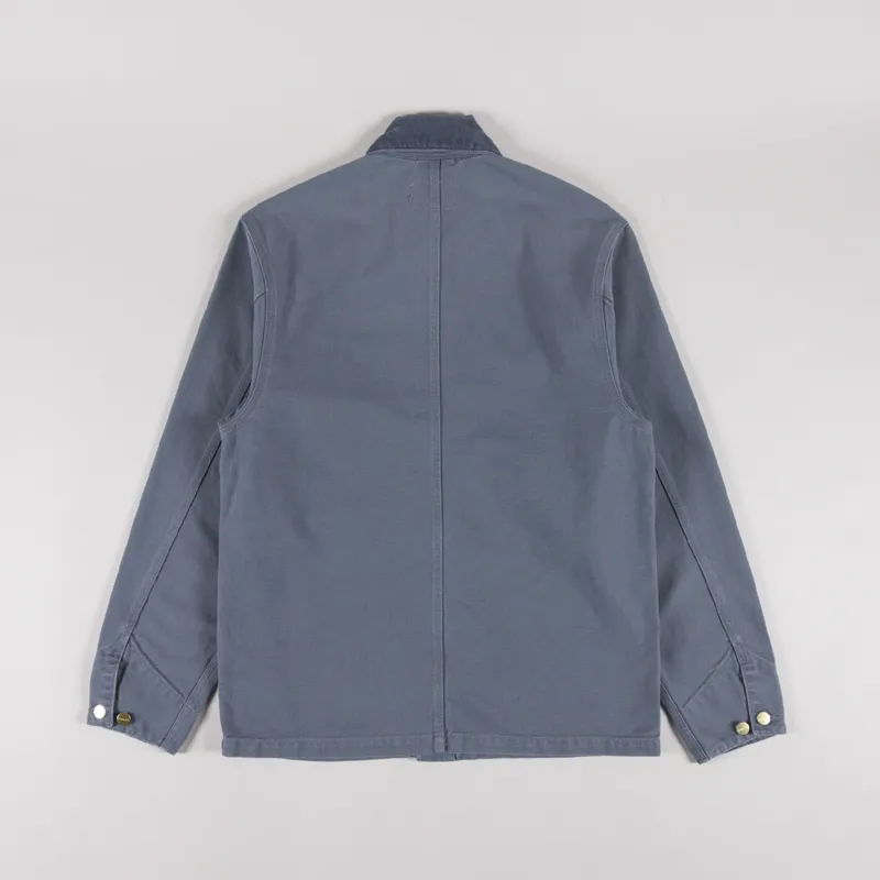 Carhartt WIP Michigan Summer Coat Cozy Blue Stone Canvas-1
