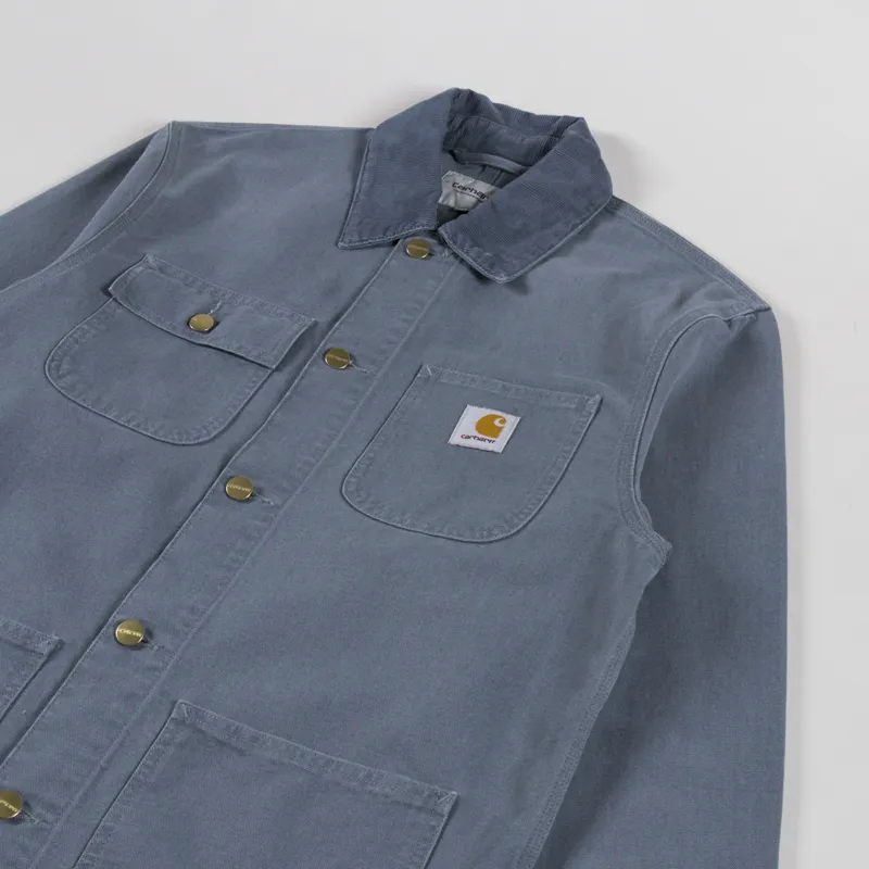 Carhartt WIP Michigan Summer Coat Cozy Blue Stone Canvas-2