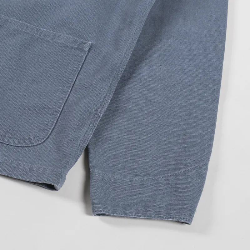 Carhartt WIP Michigan Summer Coat Cozy Blue Stone Canvas-7