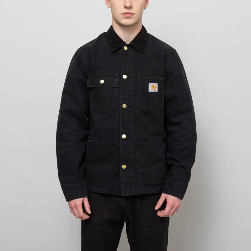 Carhartt WIP Michigan Summer Coat Black Stone Canvas