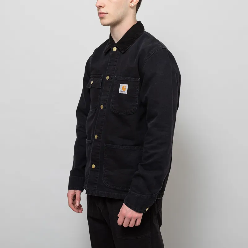 Carhartt WIP Michigan Summer Coat Black Stone Canvas-1