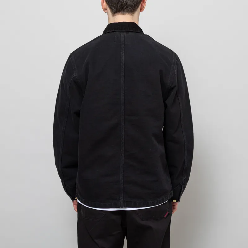 Carhartt WIP Michigan Summer Coat Black Stone Canvas-3