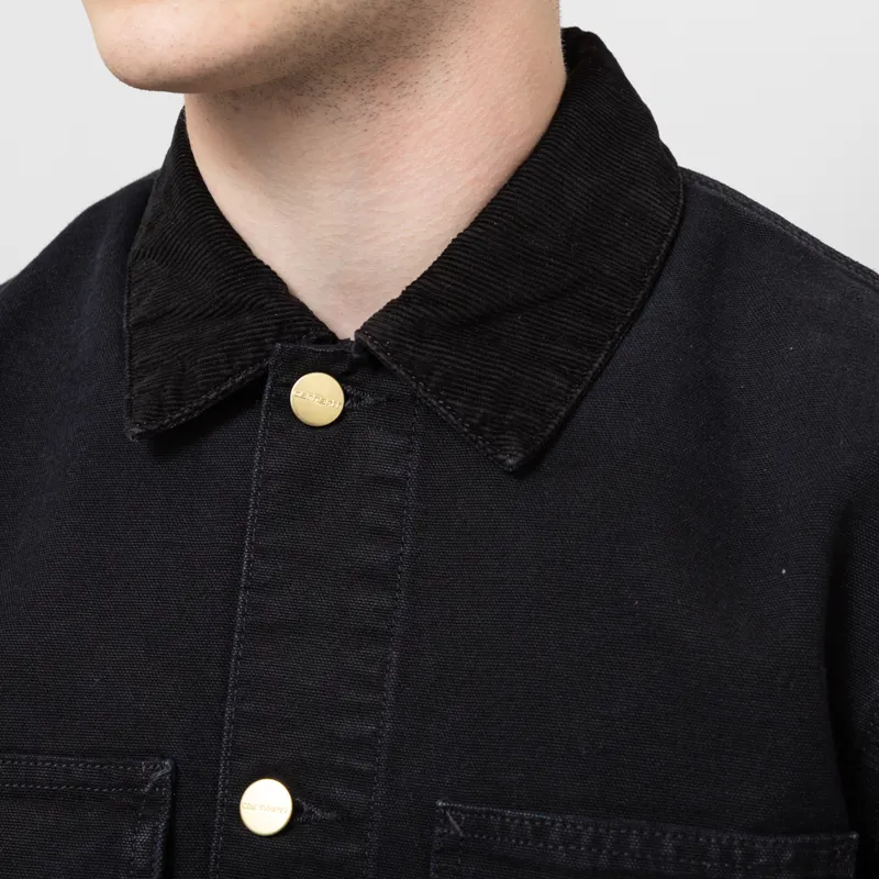 Carhartt WIP Michigan Summer Coat Black Stone Canvas-5