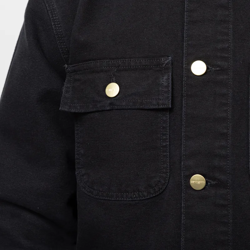 Carhartt WIP Michigan Summer Coat Black Stone Canvas-8