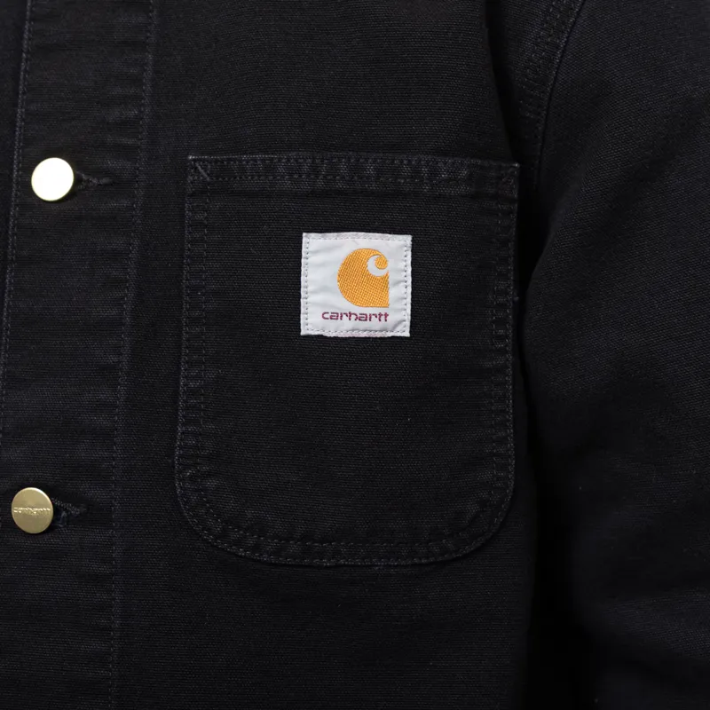 Carhartt WIP Michigan Summer Coat Black Stone Canvas-7