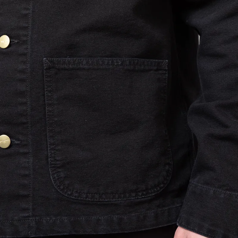 Carhartt WIP Michigan Summer Coat Black Stone Canvas-6