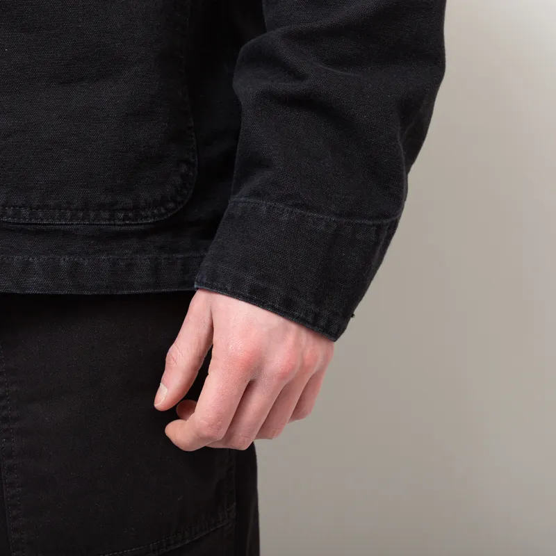 Carhartt WIP Michigan Summer Coat Black Stone Canvas-10