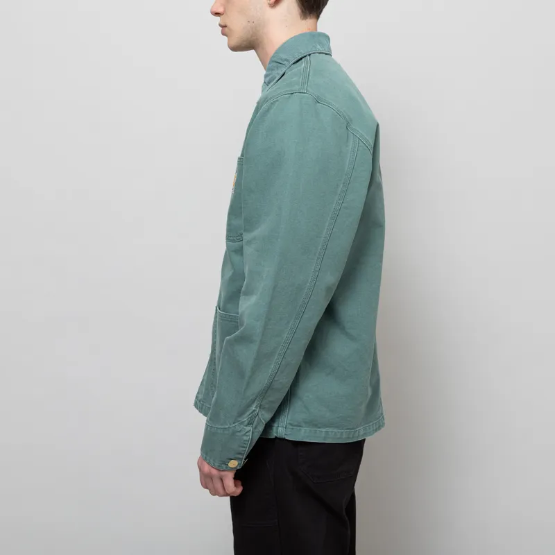 Carhartt WIP Michigan Summer Coat Silver Pine Stone Canvas-2