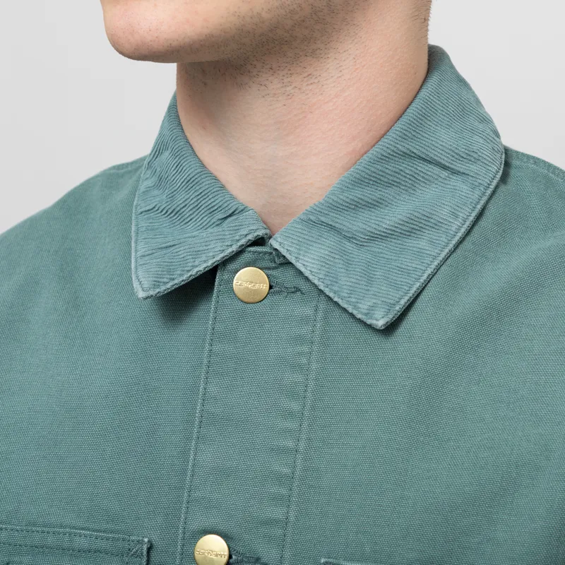 Carhartt WIP Michigan Summer Coat Silver Pine Stone Canvas-5