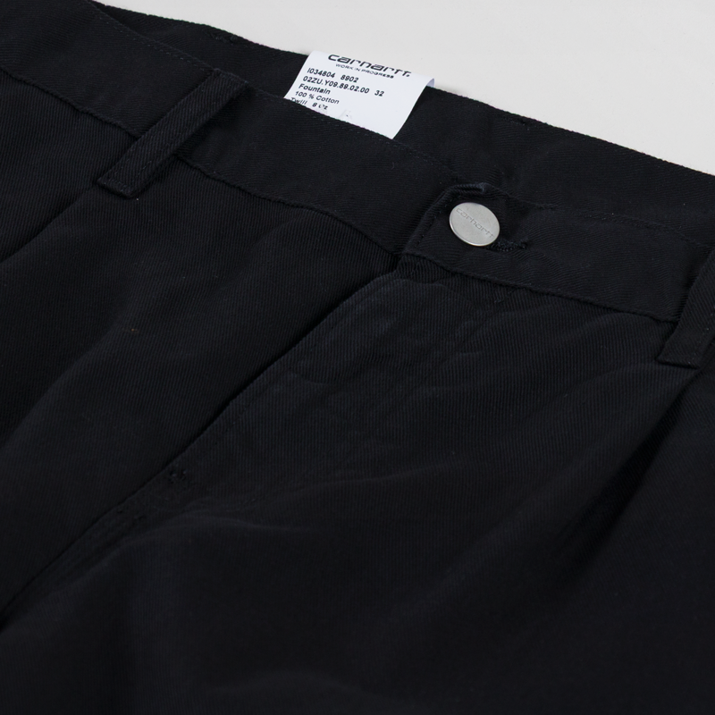 Carhartt WIP Albert Pant Black Rinsed Fountain Twill-9