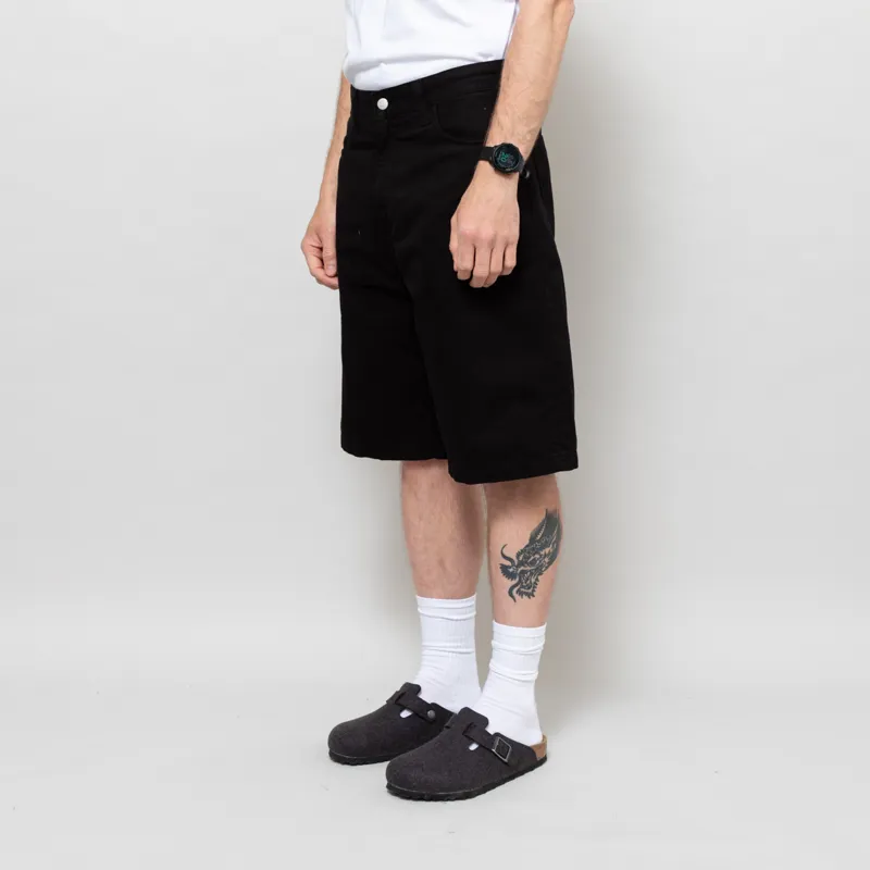 Carhartt WIP Landon Shorts Black Garment Dyed-1
