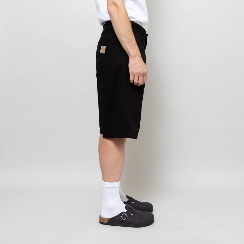 Carhartt WIP Landon Shorts Black Garment Dyed-4