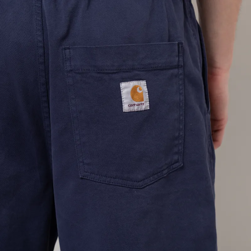 Carhartt WIP Floyde Shorts Blue Garment Dyed-7