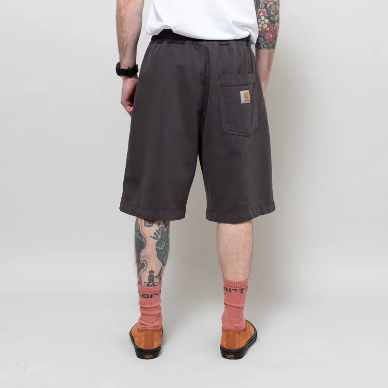 Carhartt WIP Floyde Shorts Graphite Garment Dyed-3