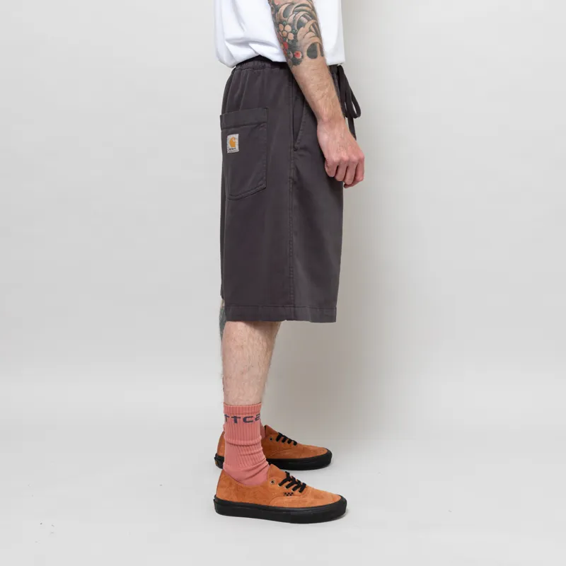 Carhartt WIP Floyde Shorts Graphite Garment Dyed-4