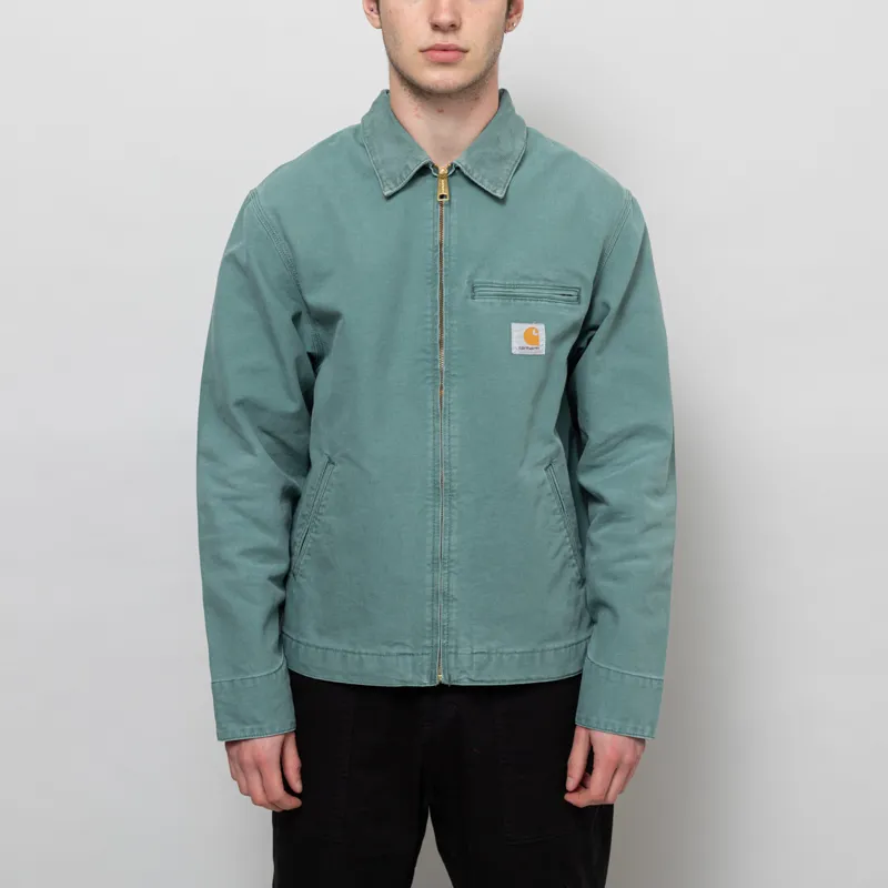 Carhartt WIP Detroit Jacket Silver Pine Stone Canvas