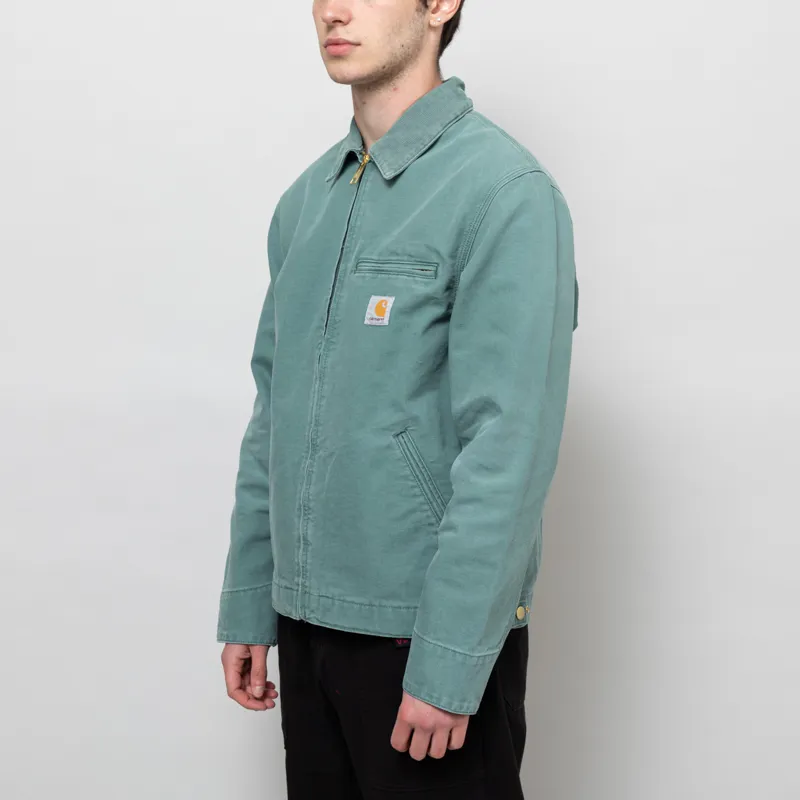 Carhartt WIP Detroit Jacket Silver Pine Stone Canvas-1