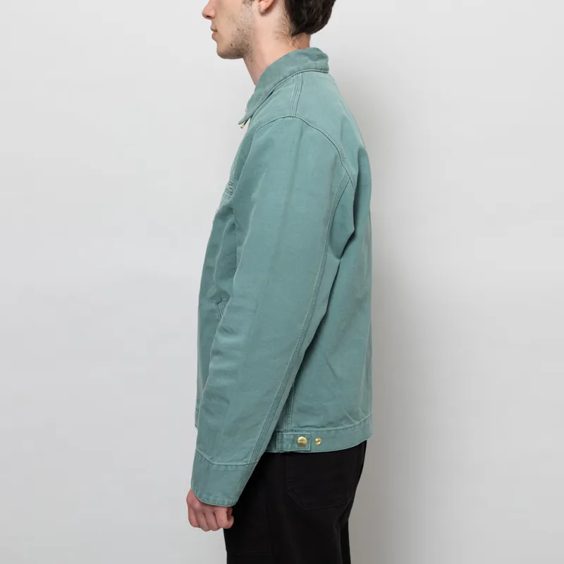 Carhartt WIP Detroit Jacket Silver Pine Stone Canvas-2