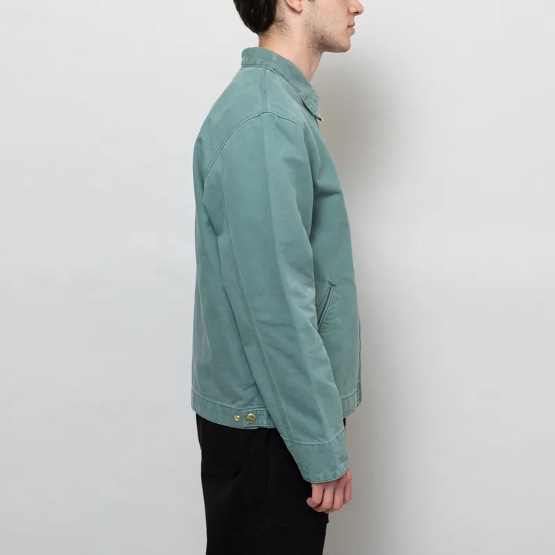 Carhartt WIP Detroit Jacket Silver Pine Stone Canvas-4