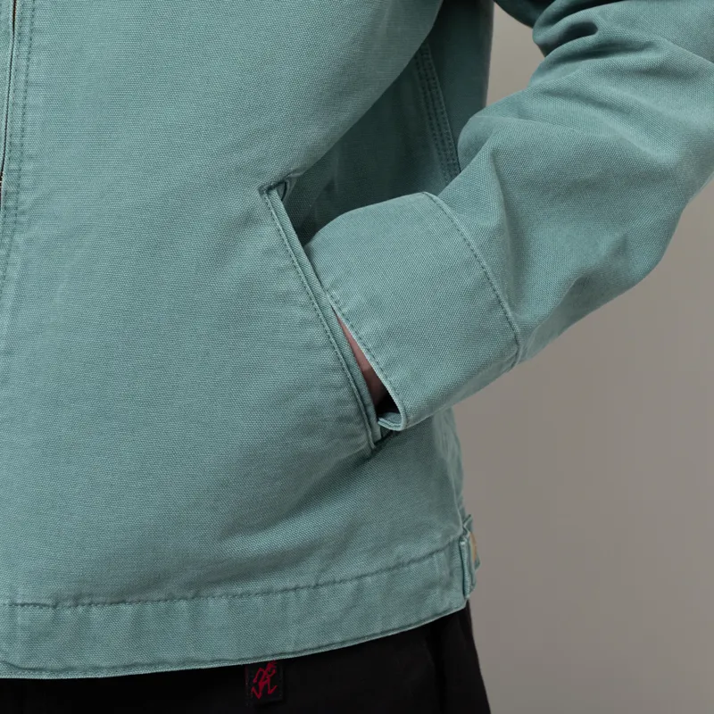 Carhartt WIP Detroit Jacket Silver Pine Stone Canvas-8