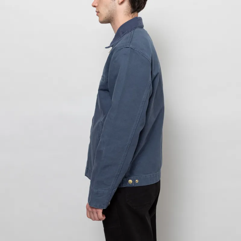 Carhartt WIP Detroit Jacket Dusky Blue Stone Canvas-2
