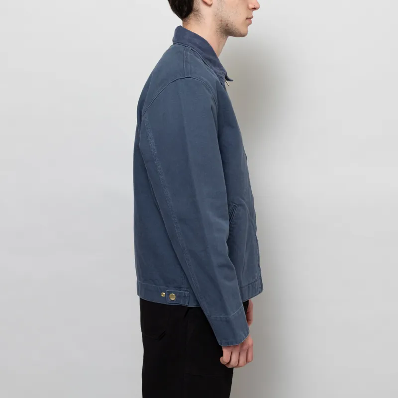 Carhartt WIP Detroit Jacket Dusky Blue Stone Canvas-4